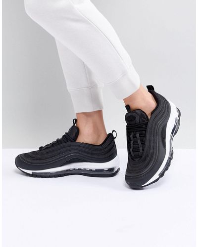 Air Max 97 - Sneakers nere e bianche di Nike in Nero | Lyst