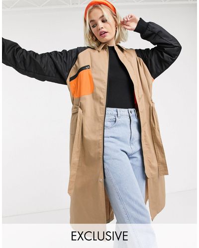 trench coat bomber jacket