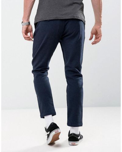 navy tapered pants