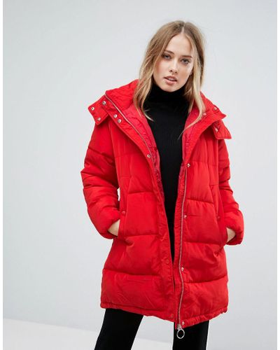 warehouse red coat