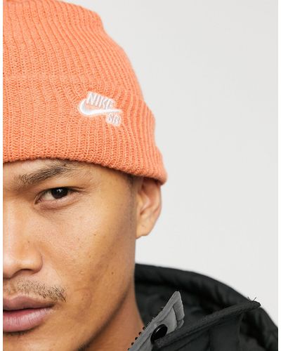 nike orange beanie