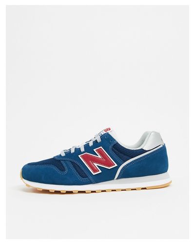 New Balance Suede 373 Trainers in Blue 