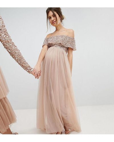 sequin maternity top