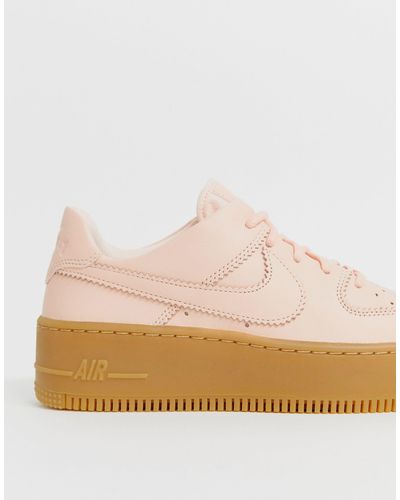 nike air force 1 pink gum