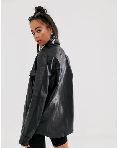 Chaqueta negra Bershka de Denim de color Negro | Lyst
