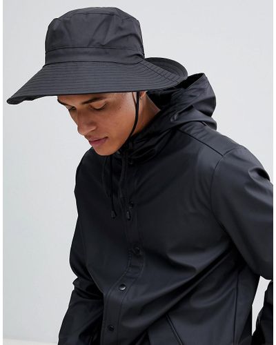 Rains Boonie Bucket Hat In Black for Men - Lyst