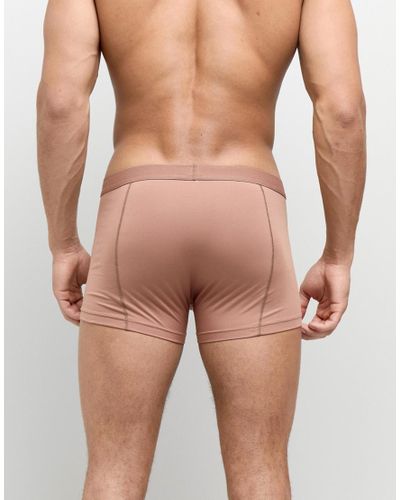 ASOS Boxershort In Olijfkleurige Huidskleur in het Naturel voor heren - Lyst