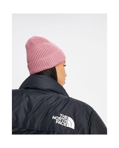 Berretto con risvolto e logo rosa di The North Face in Rosa | Lyst