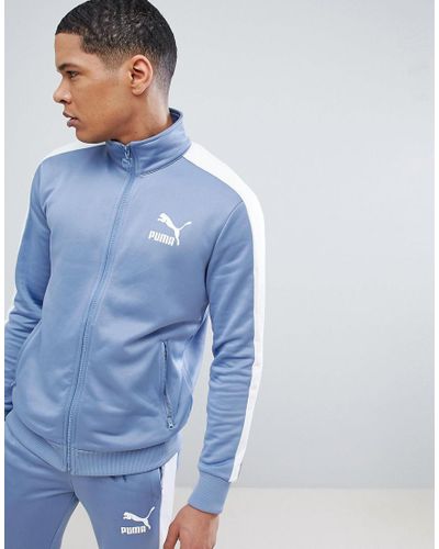 PUMA Archive T7 Track Jacket In Blue 57265875 for Men - Lyst