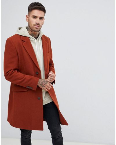 rust wool coat