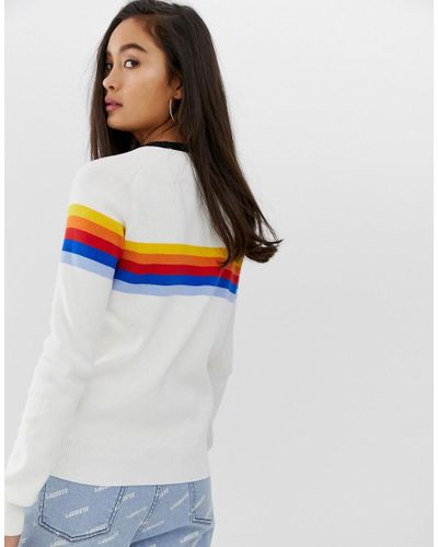 lacoste rainbow sweater