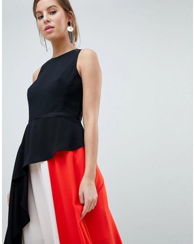 coast colour block maxi dress