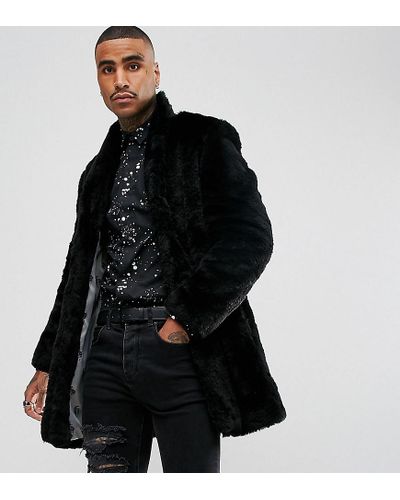 all black fur jacket