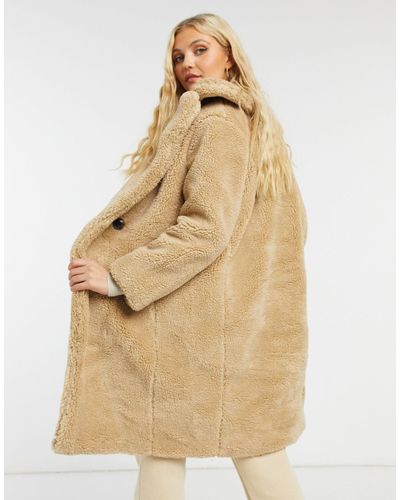 long teddy borg coat