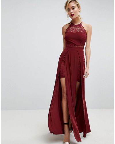 double split maxi dress