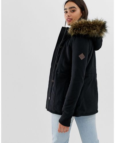 Chaqueta Hollister de Algodón de color Negro | Lyst