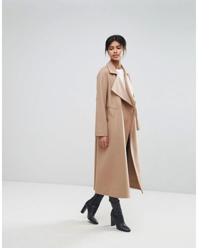 camel longline jacket
