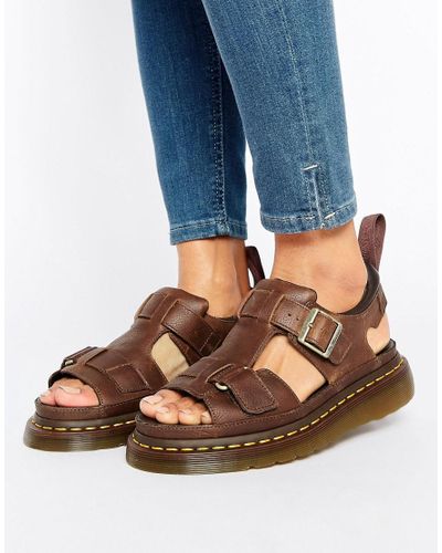 doc marten leather sandals