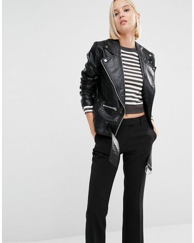 cheap leather look jacket