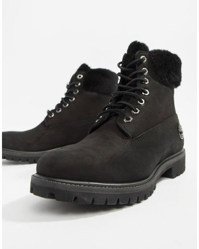 timberland fluffy boots