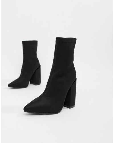 black block sock boots