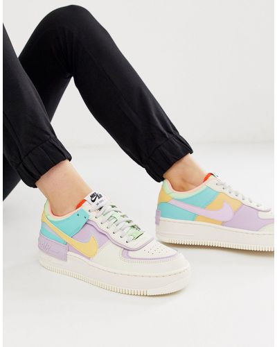 Nike Rubber Air Force 1 Shadow - Sneakers in het Blauw - Lyst