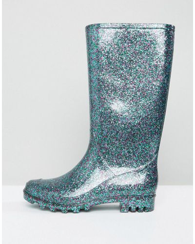 sparkly gumboots