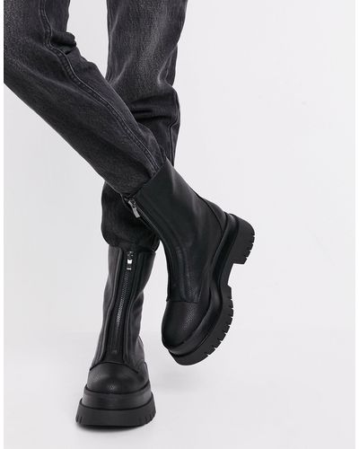 Mujer Botines planos engomados elástico Crudo | Botines Bershka \u003c Esperando  a Christine