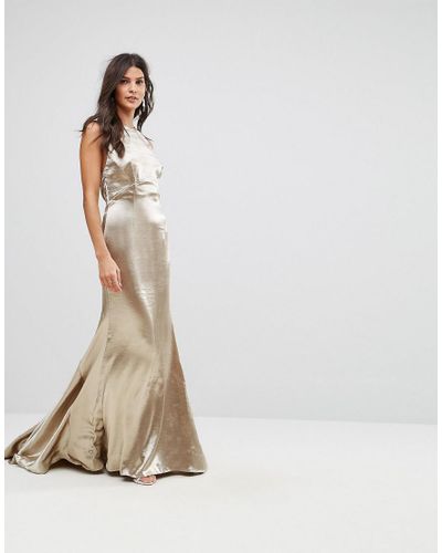 jarlo plunge fishtail maxi