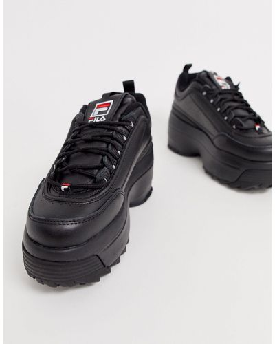 fila plateau sneaker schwarz