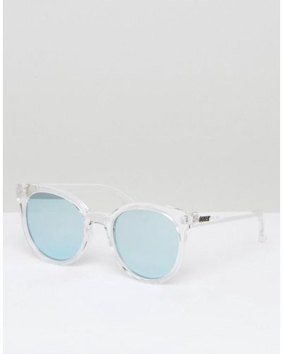 clear blue sunglasses
