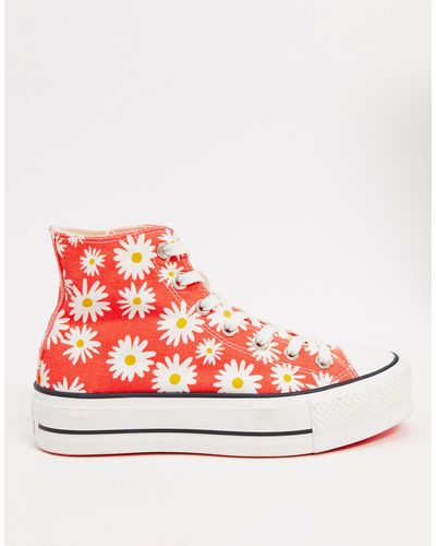 red daisy platform converse