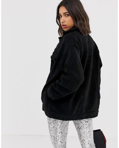 teddy coat stradivarius