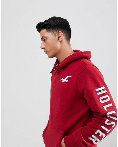 red hollister hoodie