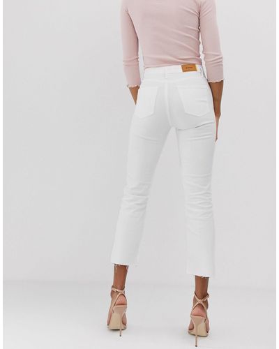 Vaqueros blancos Stradivarius de Denim de color Blanco | Lyst