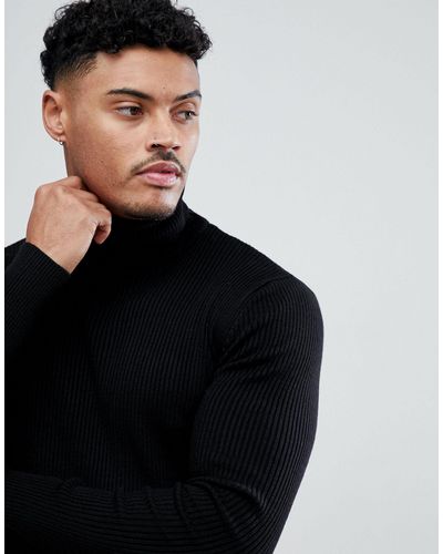 asos black jumpers