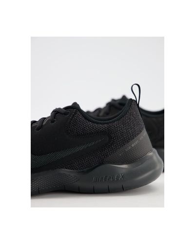 Nike Rubber Flex Experience Run 10 Trainers in Black for Men - Lyst