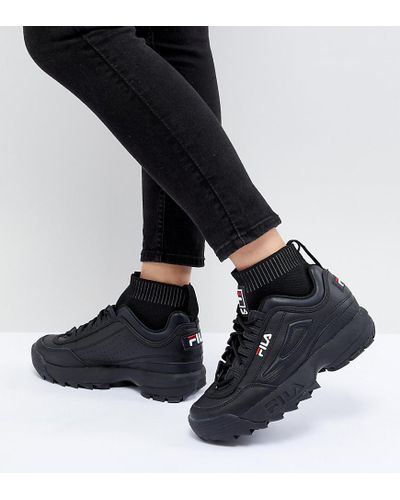 fila disruptor triple black