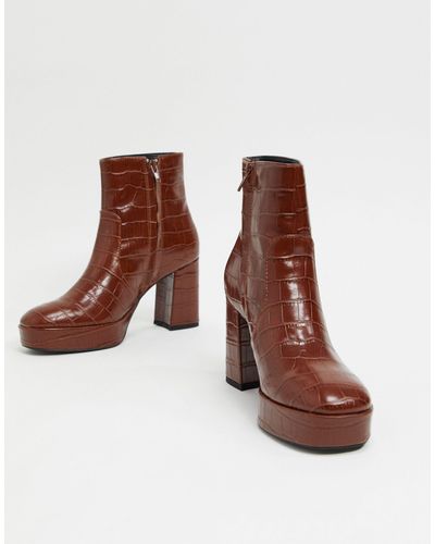 mango croc boots