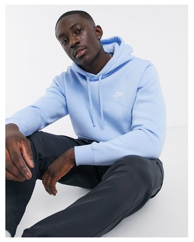 Sudadera con capucha azul pálida Nike de hombre de color Azul | Lyst
