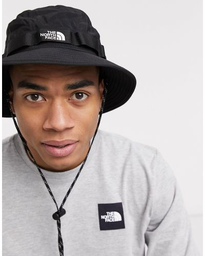 north face bucket hat black Off 63%