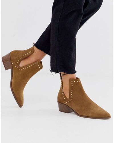 Botas Stradivarius de Ante de color Marrón | Lyst