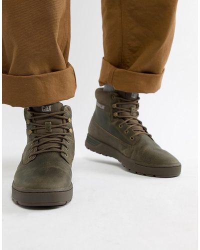 Caterpillar Caterpillar Ryker Leather Boots In Green For Men Lyst Caterpillar Caterpillar Ryker Leather Boots In Green For Men Lyst