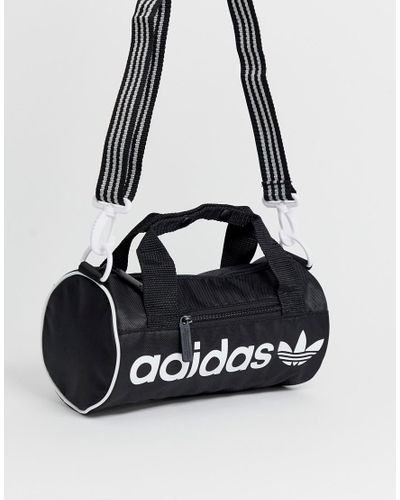 adidas Originals Synthetic Mini Duffle Bag In Black - Lyst