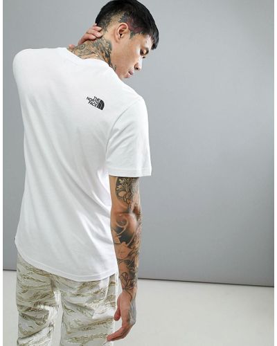 The North Face Never Stop Exploring Print T-shirt In White for Men - Lyst
