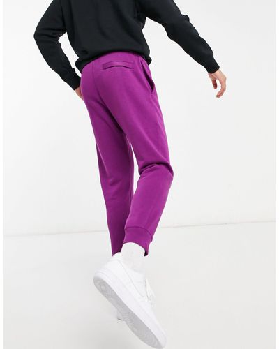 Nike Tall Club Cuffed joggers in Purple 