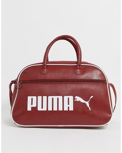Bolso de viaje retro en marrón Campus PUMA de Cuero de color Marrón para  hombre | Lyst