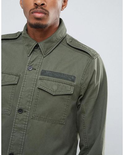 olive shirt jacket