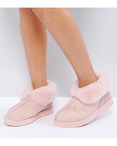 pink slipper boots