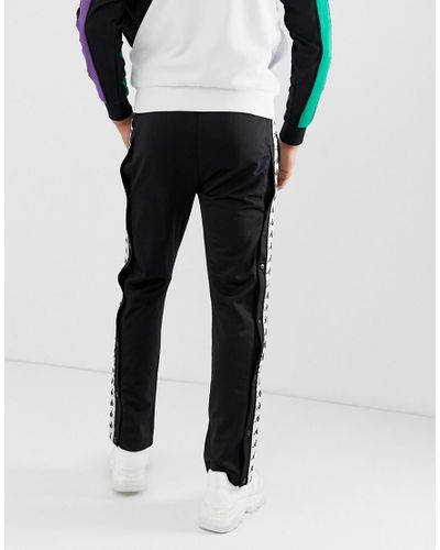 Kappa Synthetic Banda Astoria Snaps jogger With Logo Taping in Black for  Men - Lyst